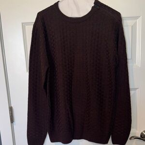 Classic Men's Crewneck Sweater in Rich Brown